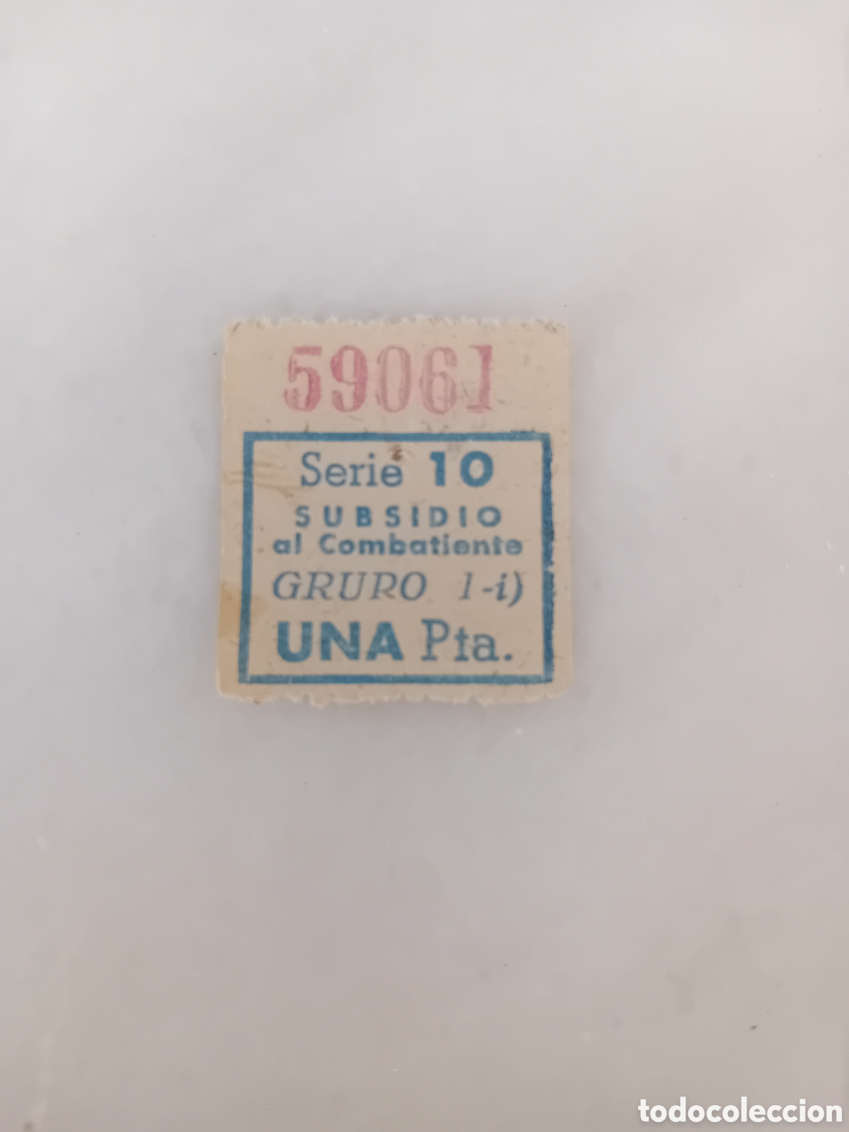 Sellos: subsidio al combatiente una pta serie 10 - Foto 4
