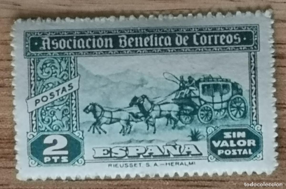 Timbres: 1944 - ASOCIACION BENEFICA DE CORREOS ( Postas ) - 2 PTAS