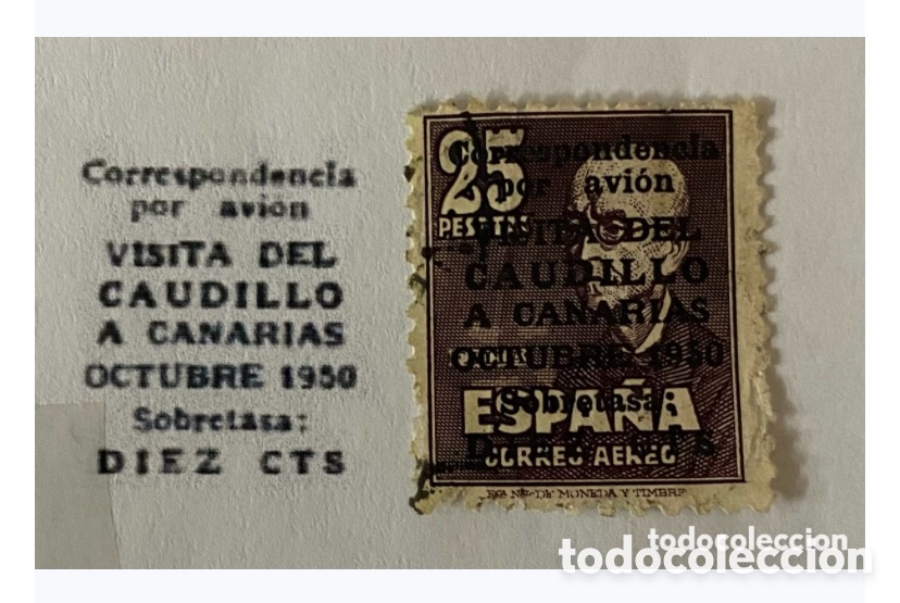 Sellos: Sello Visita del caudillo Manuel de Falla - Foto 3