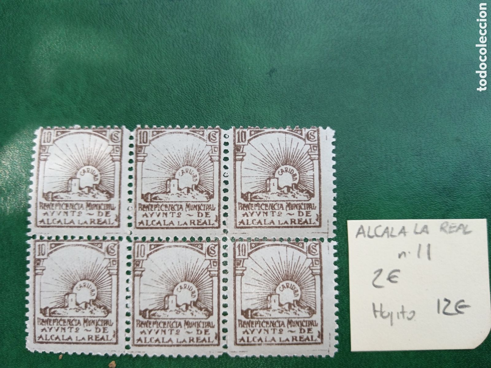 Sellos: Bloque de 6 sellos nuevos Alcal&aacute; la Real