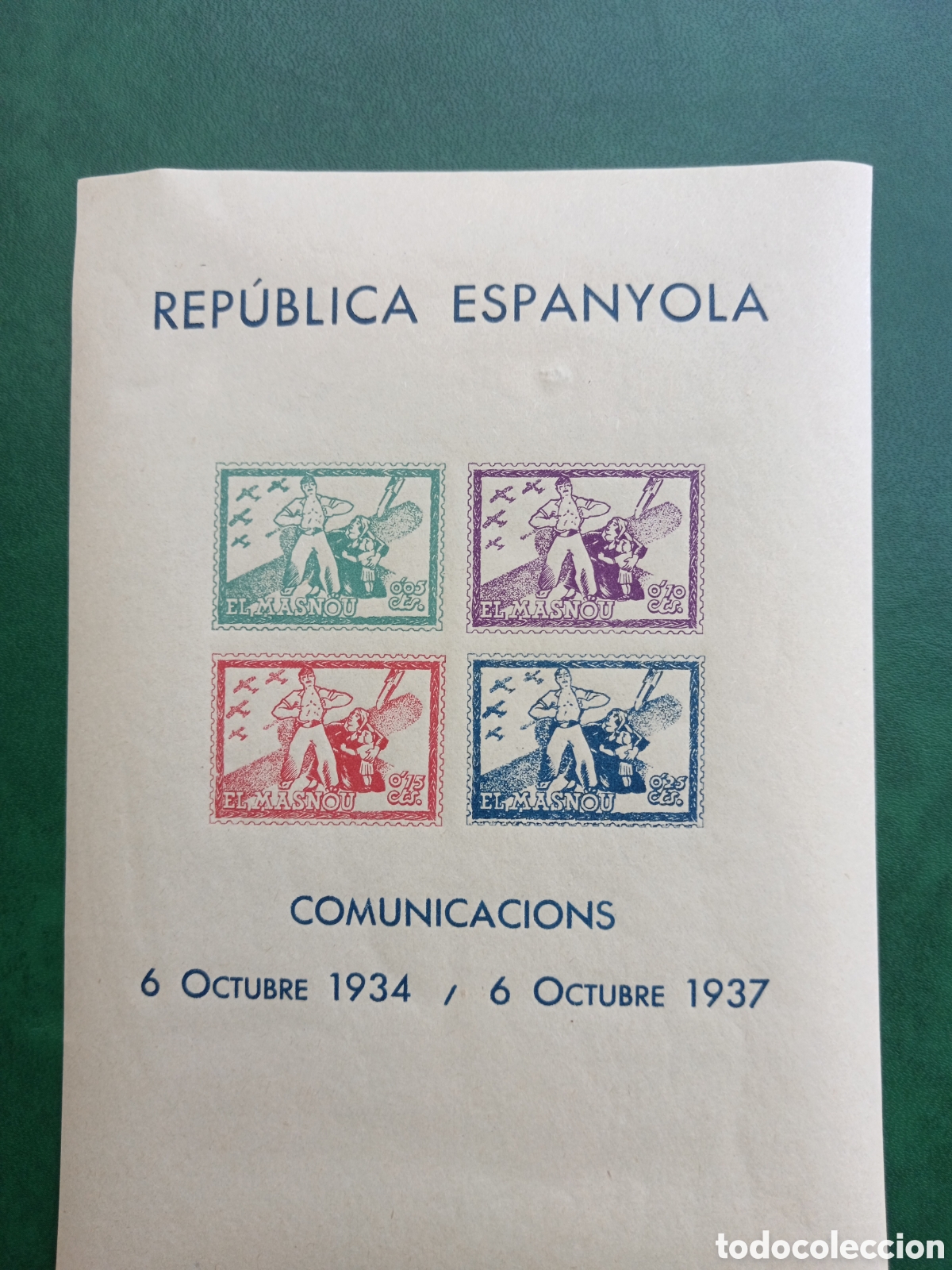 Timbres: El Masnou vi&ntilde;eta de 4 sellos