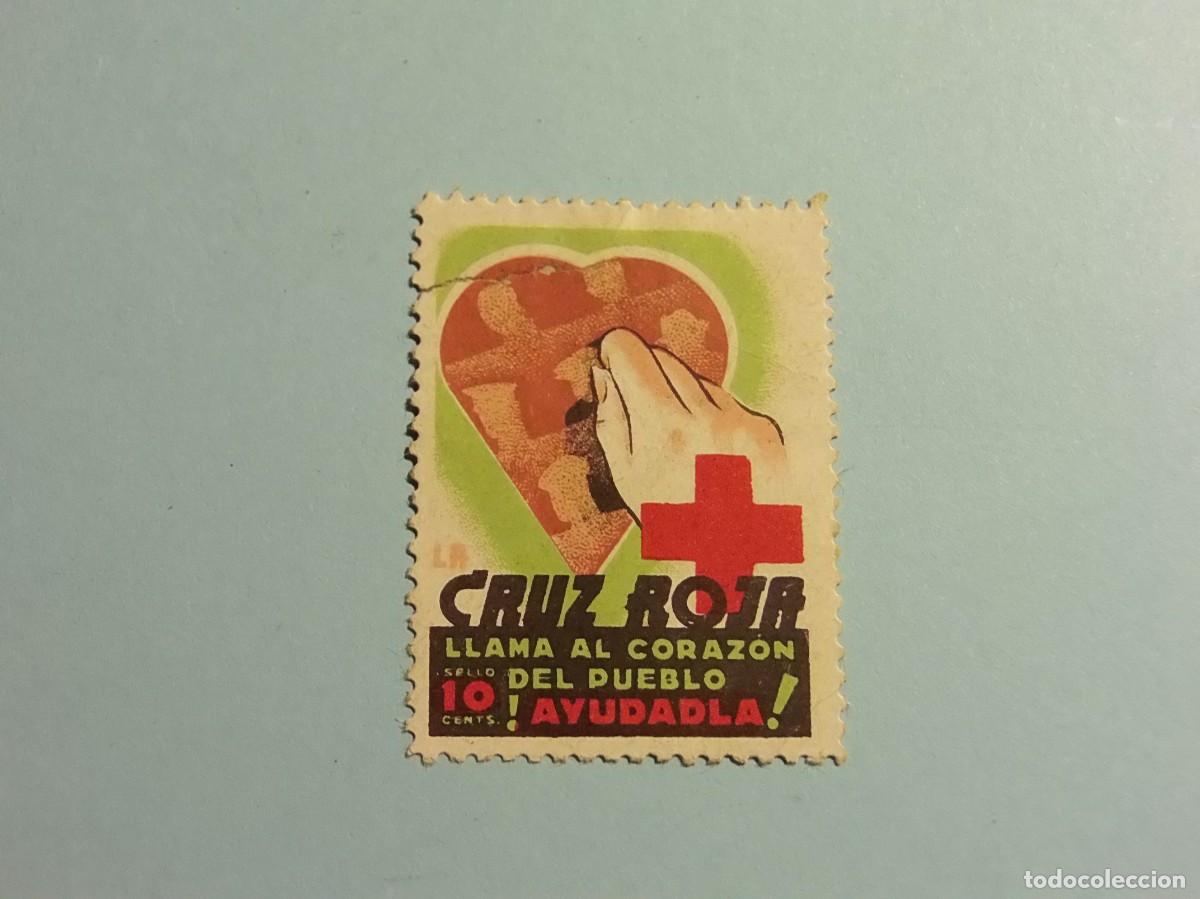 Timbres: BENEFICIENCIA - VI&Ntilde;ETAS - CRUZ ROJA, LLAMA AL CORAZ&Oacute;N DEL PUEBLO ! AYUDADLA&iexcl; - 10 CENTS.