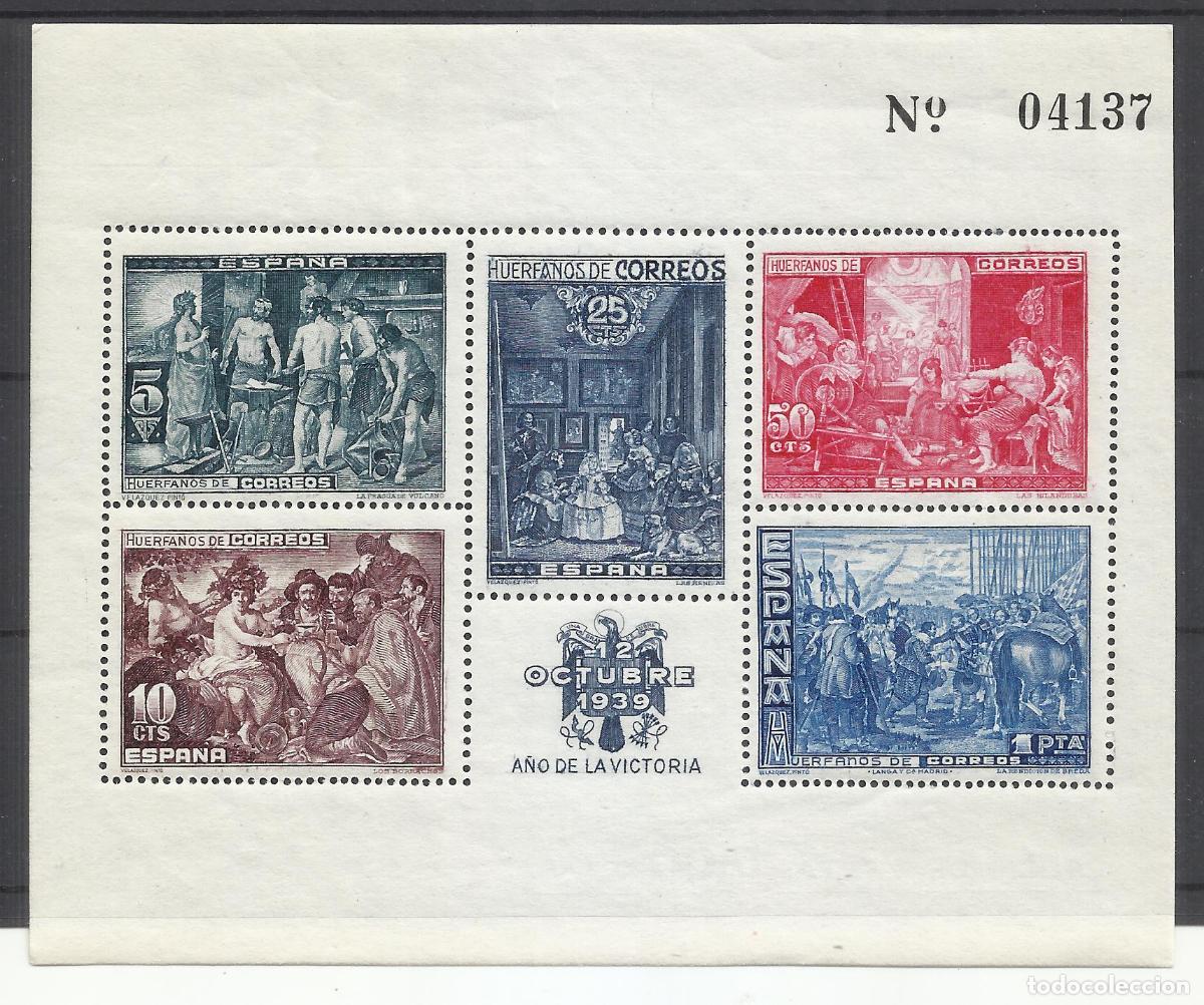 Timbres: HUERFANOS DE CORREOS 1939 EDIFIL 34 NUEVA* VALOR 2022 CATALOGO 65.- EUROS