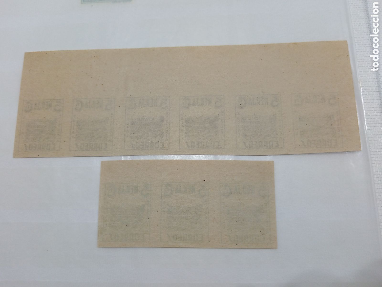 Sellos: Dos bloques de 6 y 3 sellos sin dentar. Nerja - Foto 2