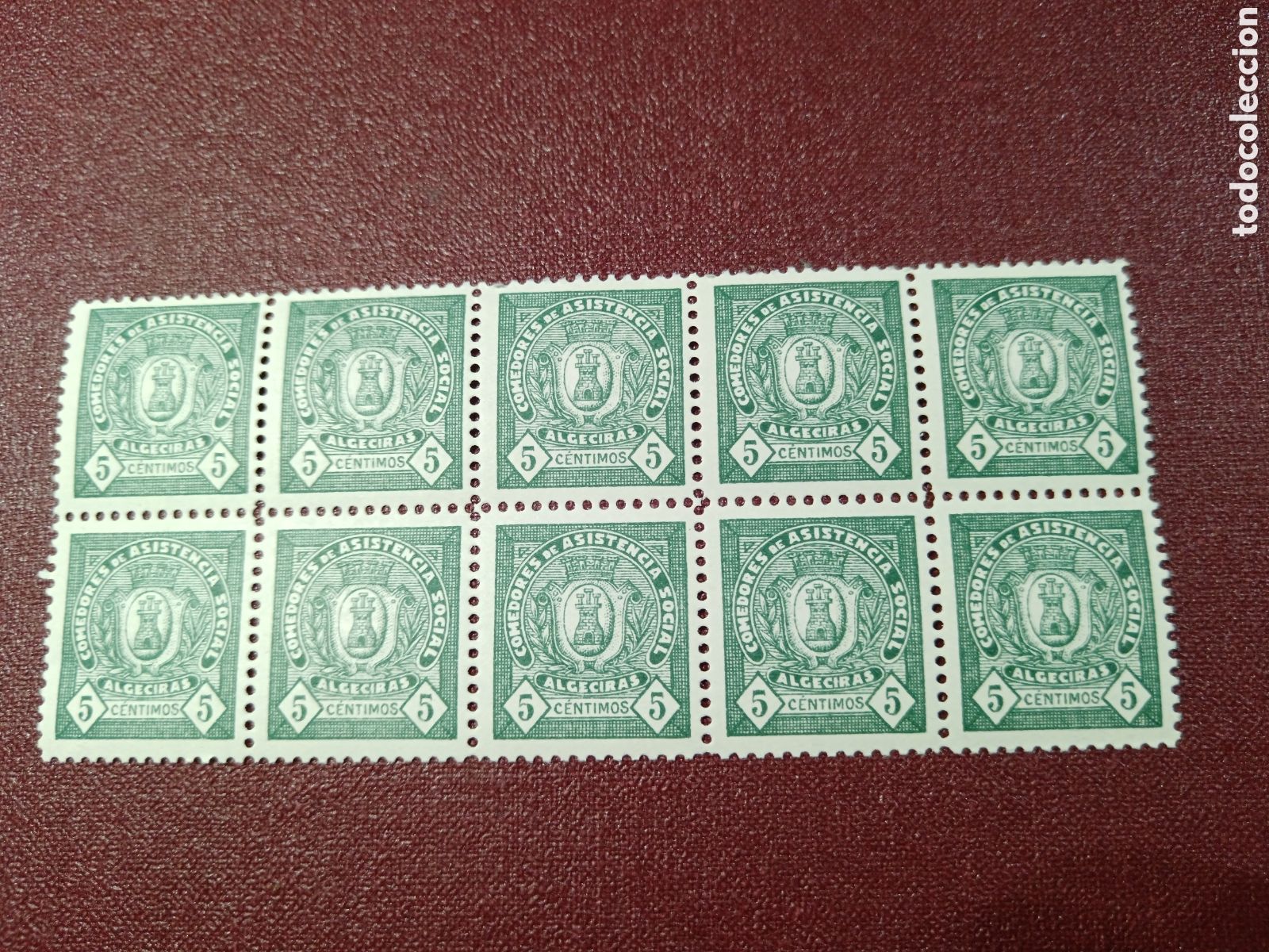 Sellos: Bloque de 10 Algeciras - Foto 1