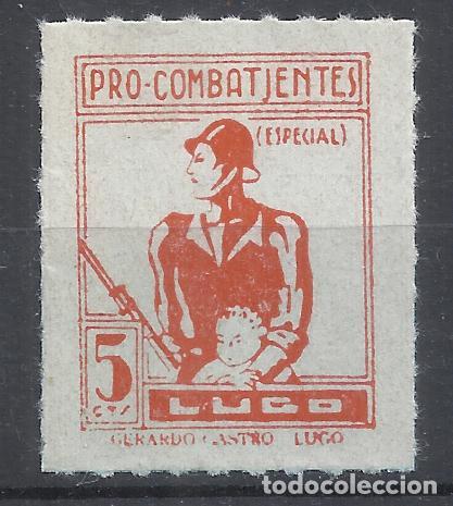 Sellos: LUGO PRO COMBATIENTES 5 CTS NUEVO** - Foto 1