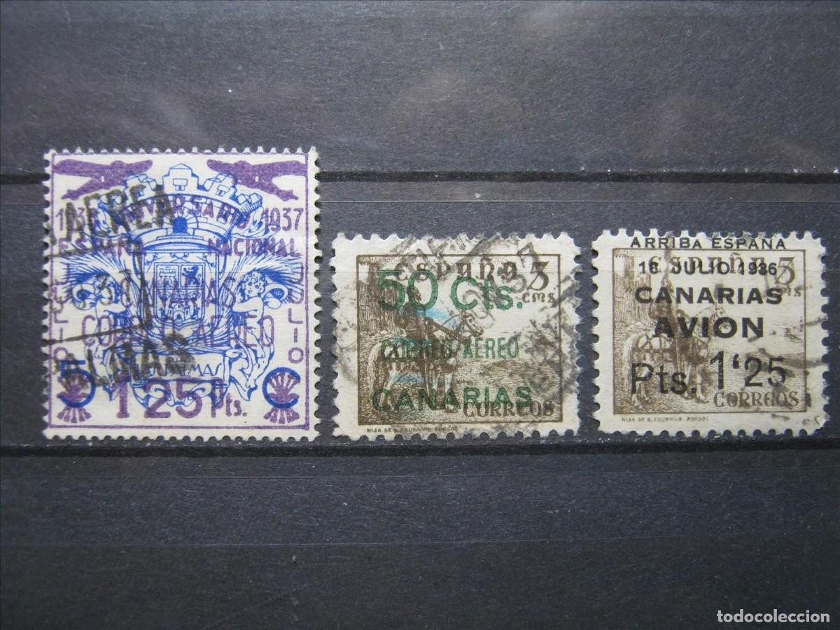 Sellos: CANARIAS 3 USADOS BIEN. - Foto 1