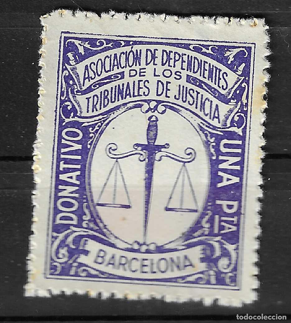 Briefmarken: LOCALES, PATRIOTICOS Y VI&Ntilde;ETAS. TRIBUNALES DE JUSTICIA