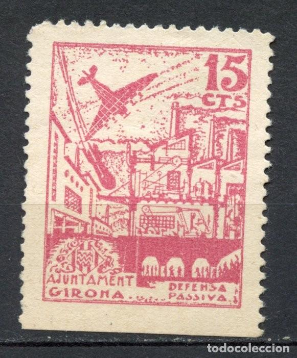 Briefmarken: GERONA - GIRONA SELLO LOCAL REPUBLICANO EDIFIL N&ordm; 1 ROSA P&Aacute;LIDO