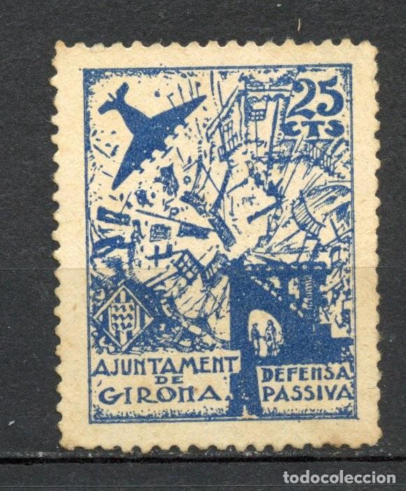 Briefmarken: GERONA - GIRONA SELLO LOCAL REPUBLICANO EDIFIL N&ordm; 2 PAPEL TOSTADO