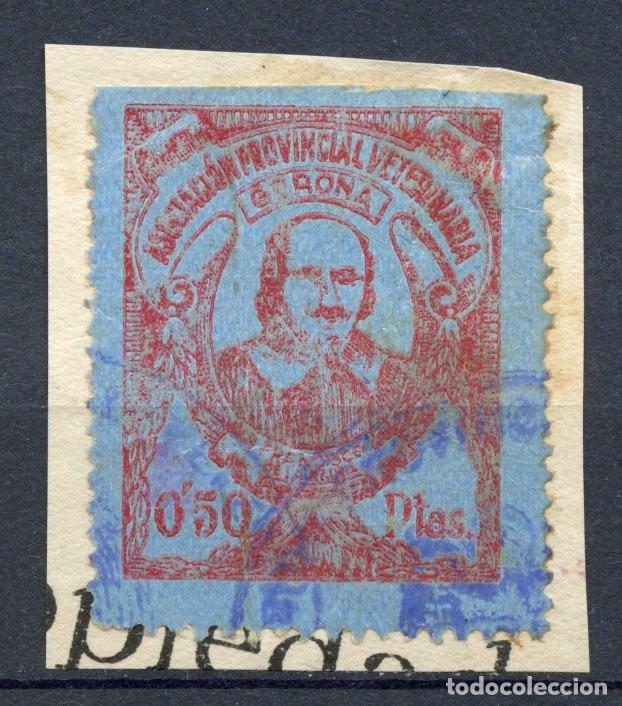 Briefmarken: GIRONA - GERONA. SELLO DEL COLEGIO PROVINCIAL DE VETERINARIOS 0,50 PTAS. PAPEL ACHAROLADO