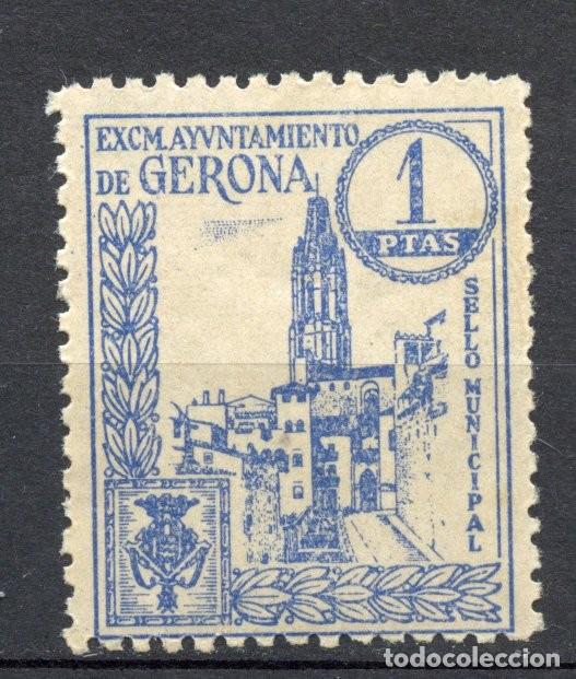 Briefmarken: GERONA - GIRONA SELLO MUNICIPAL DEM 1 PTAS.
