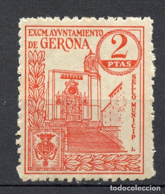 Briefmarken: GERONA - GIRONA SELLO MUNICIPAL DE 2 PTAS.