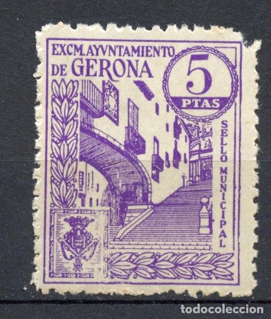 Briefmarken: GERONA - GIRONA SELLO MUNICIPAL DE 5 PTAS.