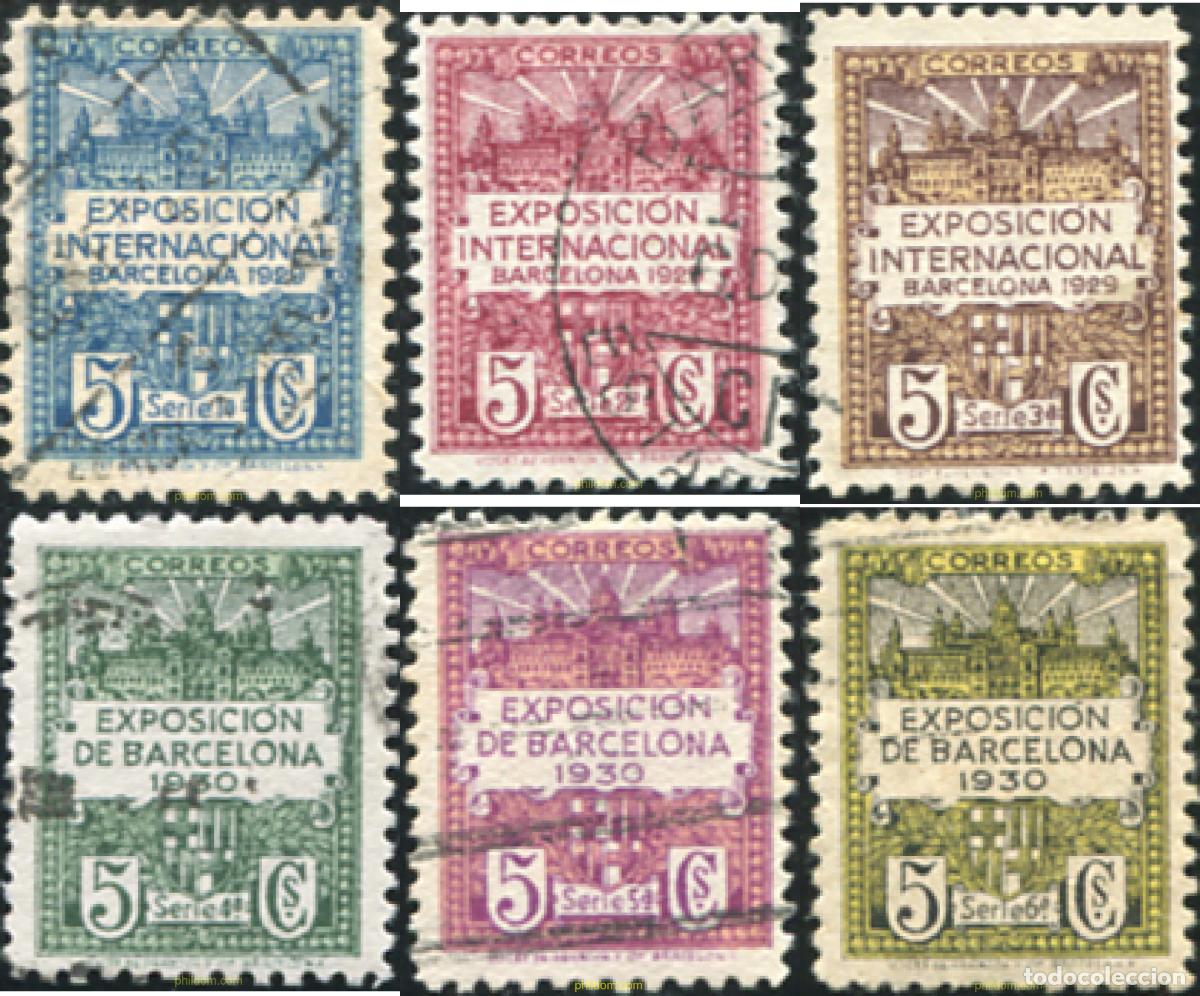 Briefmarken: 776799 USED ESPA&Ntilde;A. Barcelona 1929 EXPOSICION INTERNACIONAL DE BARCELONA 1929-1930