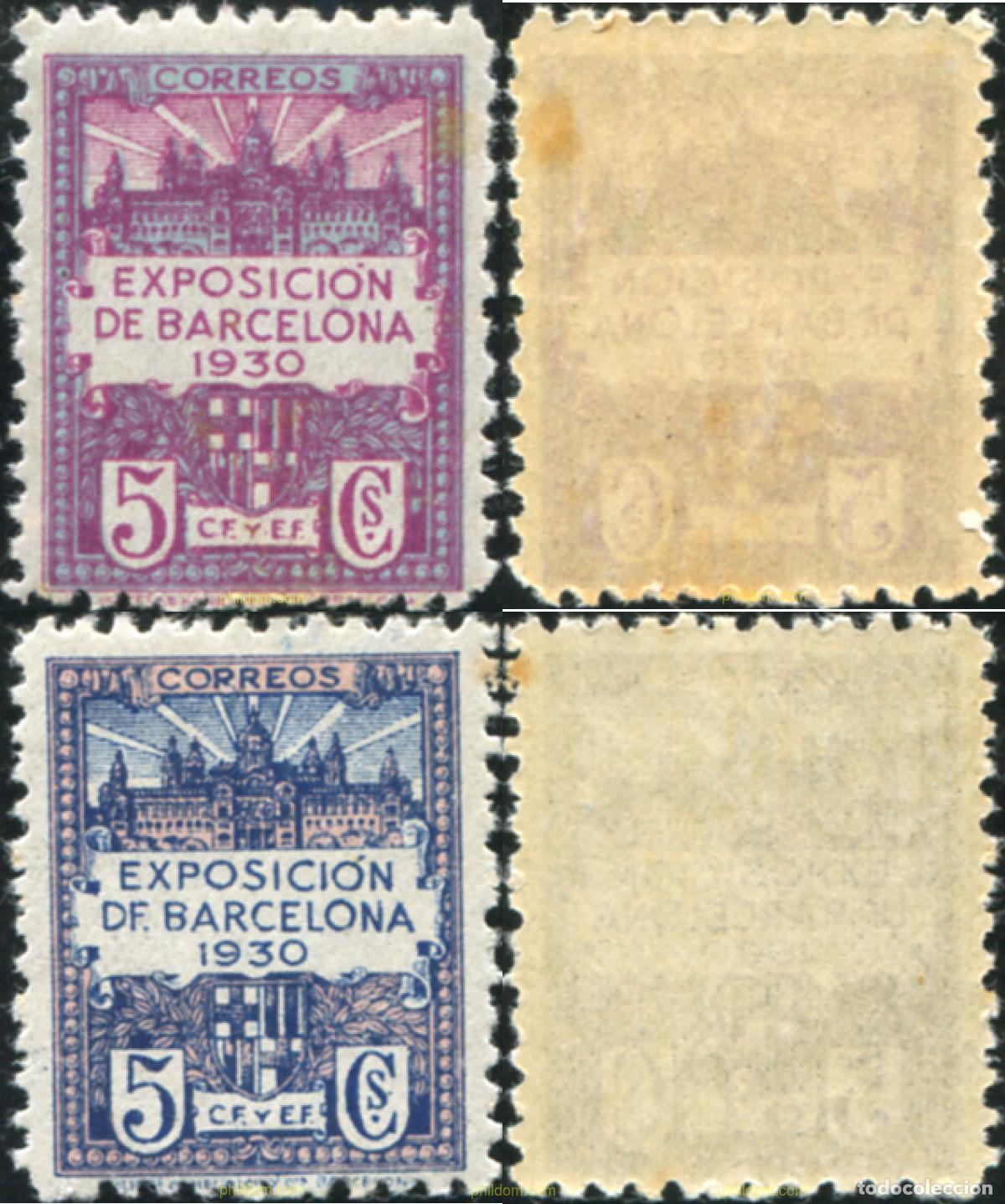 Briefmarken: 776800 HINGED ESPA&Ntilde;A. Barcelona 1930 EXPOSICION FILATELICA EN BARCELONA 1930