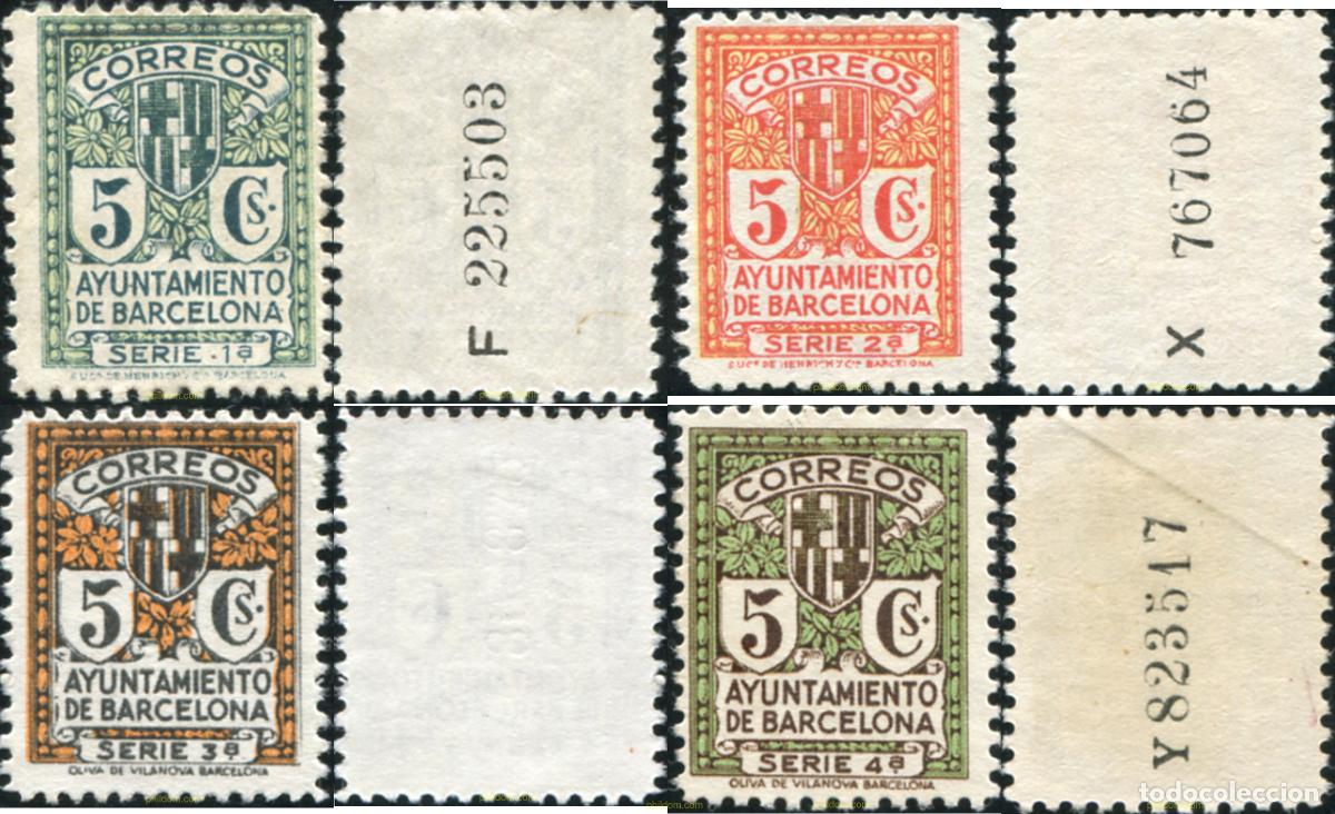 Briefmarken: 776815 MNH ESPA&Ntilde;A. Barcelona 1932 ESCUDO DE LA CIUDAD DE BARCELONA