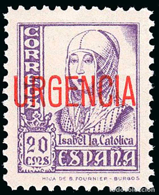 Selos: Espa&ntilde;a - Em. Local Patri&oacute;ticas - Burgos - Ed ** similar 81 - 1937 - Habilitado &rdquo;Urgencia&rdquo;