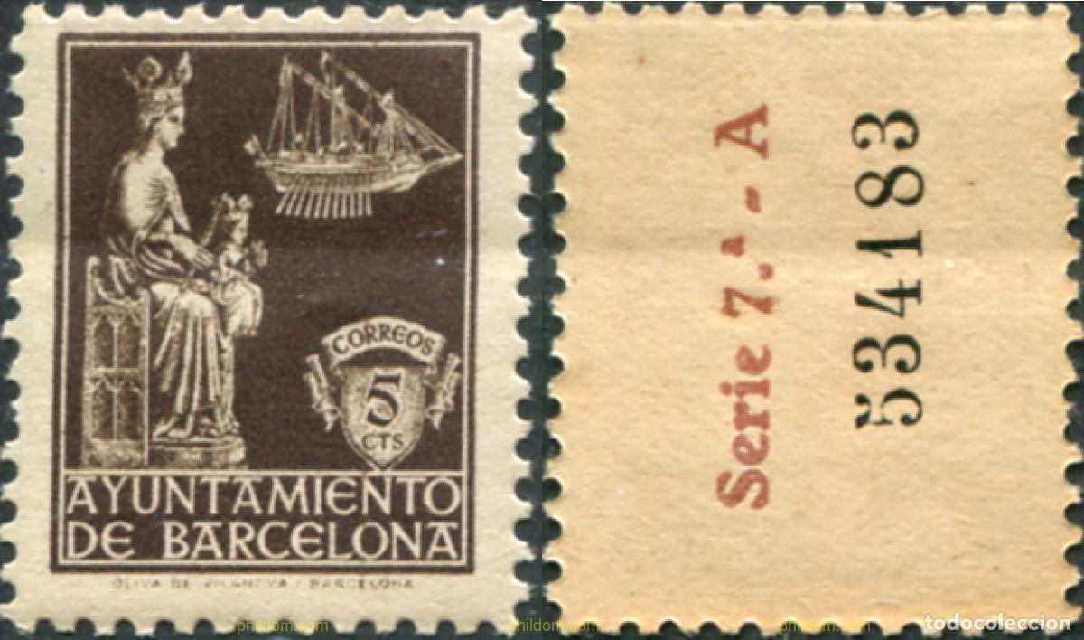 Stamps: 776857 MNH ESPA&Ntilde;A. Barcelona 1940 PATRONA DE BARCELONA