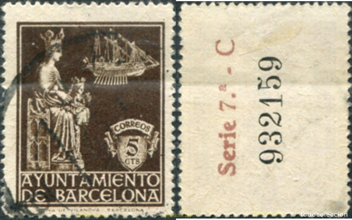 Stamps: 776858 USED ESPA&Ntilde;A. Barcelona 1940 PATRONA DE BARCELONA