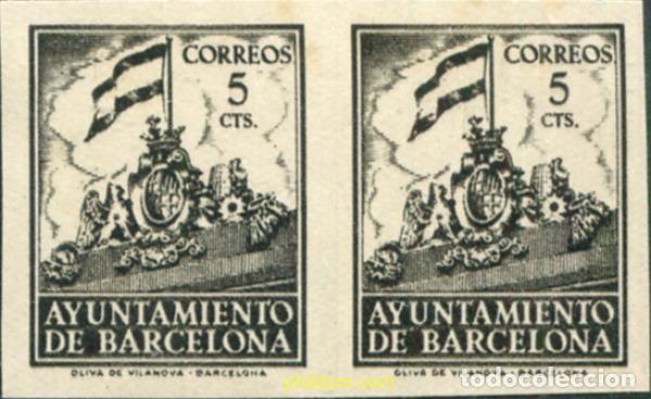 Timbres: 776862 MNH ESPA&Ntilde;A. Barcelona 1940 FRONTISPICIO DEL AYUNTAMIENTO DE BARCELONA