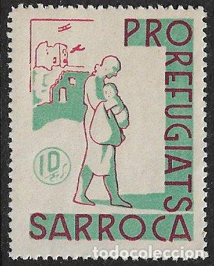 Timbres: Guerra Civil, locales, L&eacute;rida SARROCA, FESOFI n&ordm; 1 * * variedad