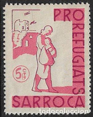 Timbres: Guerra Civil, locales, L&eacute;rida SARROCA, FESOFI n&ordm; 2 * * variedad