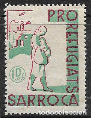 Briefmarken: Guerra Civil, locales, L&eacute;rida SARROCA, FESOFI n&ordm; 4 * *