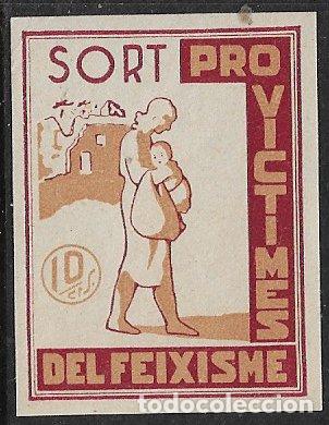 Briefmarken: Guerra Civil, locales, L&eacute;rida SORT, FESOFI n&ordm; 3 * * variedad