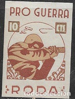Briefmarken: Guerra Civil, locales, Barcelona, LA RODA, FESOFI n&ordm; 2 * *