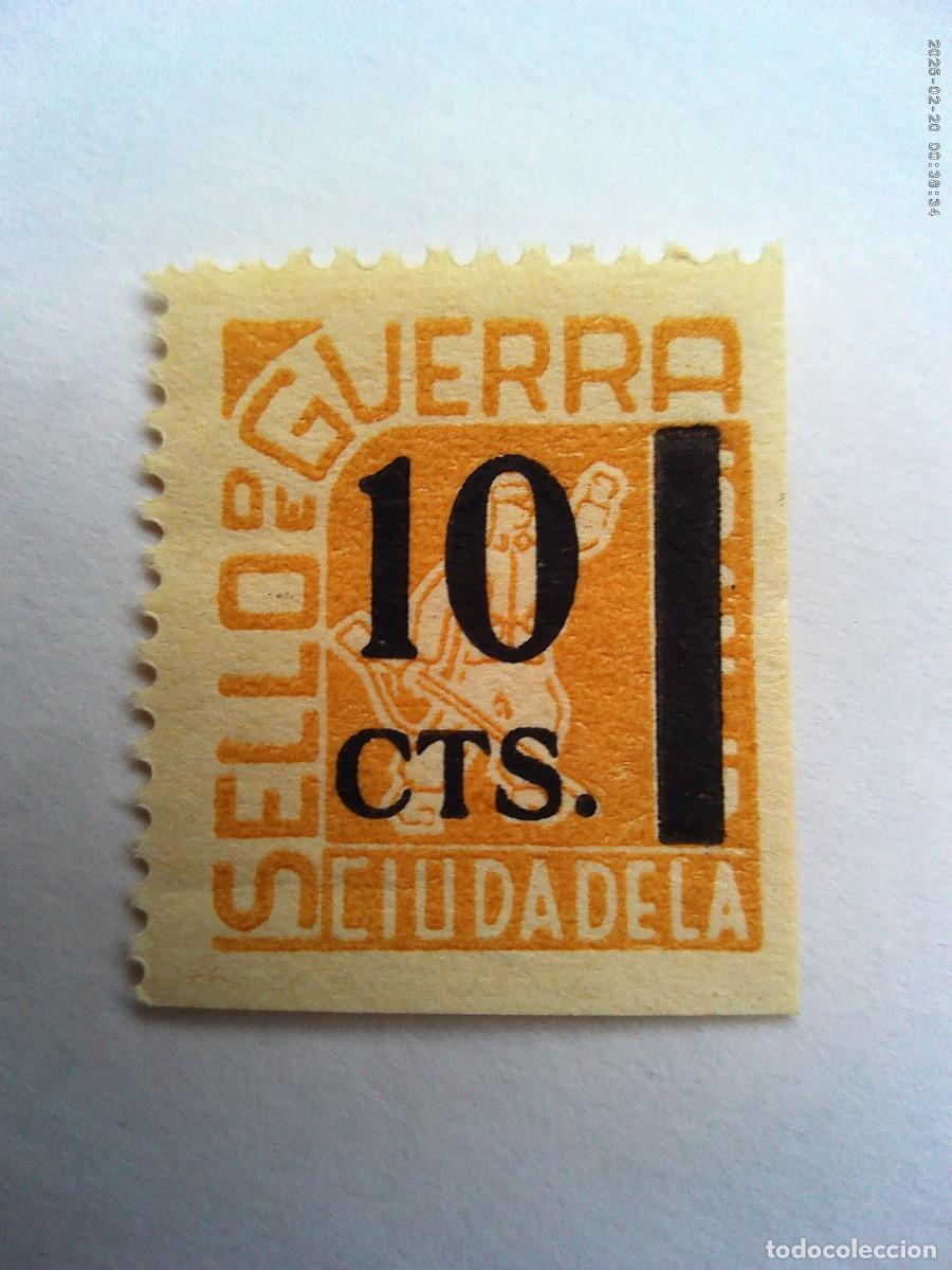 Briefmarken: GUERRA CIVIL : SELLO DE CIUDADELA ( BARCEONA ) , SELLO DE GUERRA . NUEVO SIN USAR
