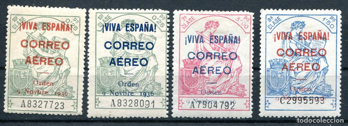 Briefmarken: Edifil 19/22 de emisiones patri&oacute;ticas de Burgos. Ver descripci&oacute;n.