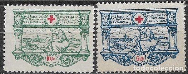 Selos: Guerra Civil, locales, Asturias, OVIEDO, FESOFI n&ordm; 3 y 4 * *