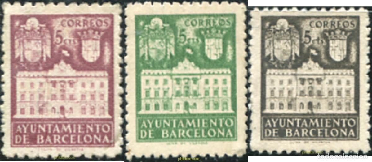 Selos: 776925 MNH ESPA&Ntilde;A. Barcelona 1942 AYUNTAMIENTO DE BARCELONA
