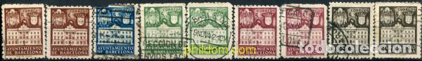 Selos: 776924 USED ESPA&Ntilde;A. Barcelona 1942 AYUNTAMIENTO DE BARCELONA