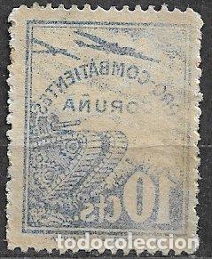 Briefmarken: Guerra Civil, locales, Coru&ntilde;a, CORU&Ntilde;A, FESOFI n&ordm; 36a (*) variedad