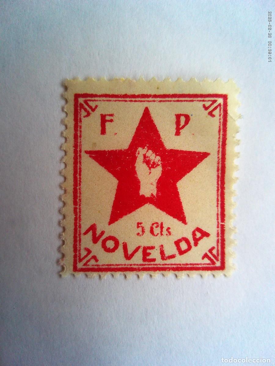 Briefmarken: GUERRA CIVIL : SELLO DEL FRENTE POPULAR DE NOVELDA ( ALICANTE ). NUEVO SIN USAR