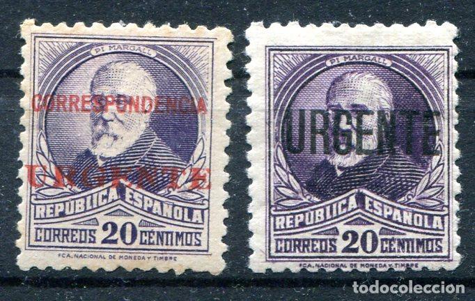 Briefmarken: Edifil 45 y 46 de emisiones patri&oacute;ticas de Burgos. Ver descripci&oacute;n.