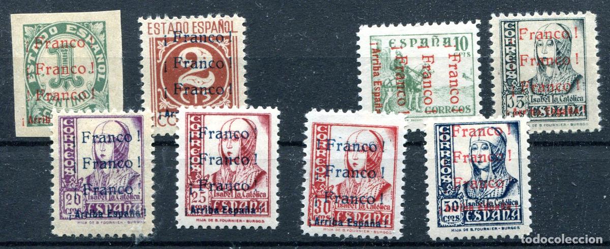 Briefmarken: Edifil 15 al 23 de emisiones patri&oacute;ticas de Jerez de la Frontera. Ver descripci&oacute;n.