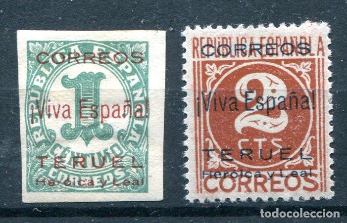 Briefmarken: Edifil 1/2 de emisiones patri&oacute;ticas de Teruel. Ver descripci&oacute;n.