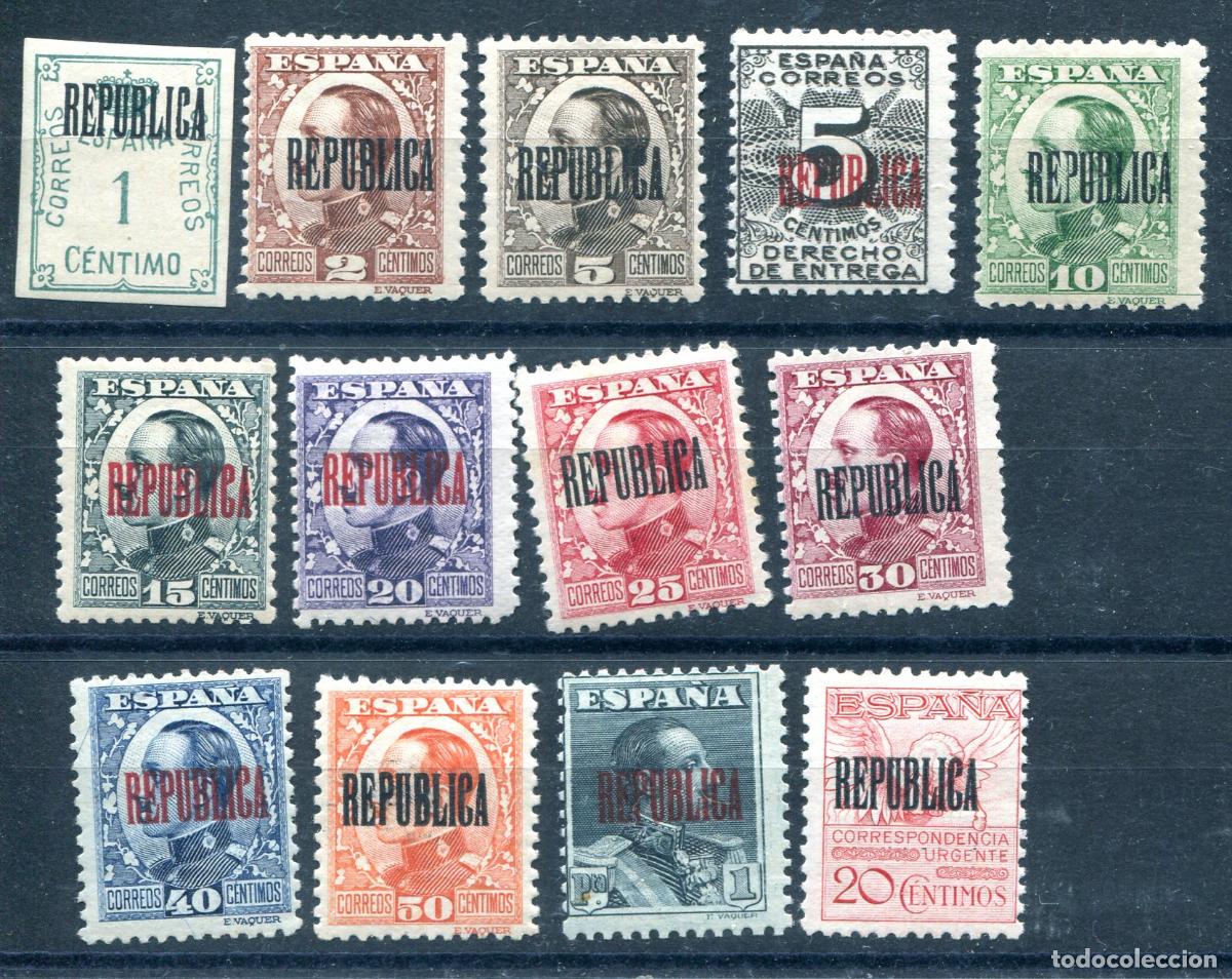 Briefmarken: Edifil 5/17 de emisiones republicanas de Barcelona. Ver descripci&oacute;n.