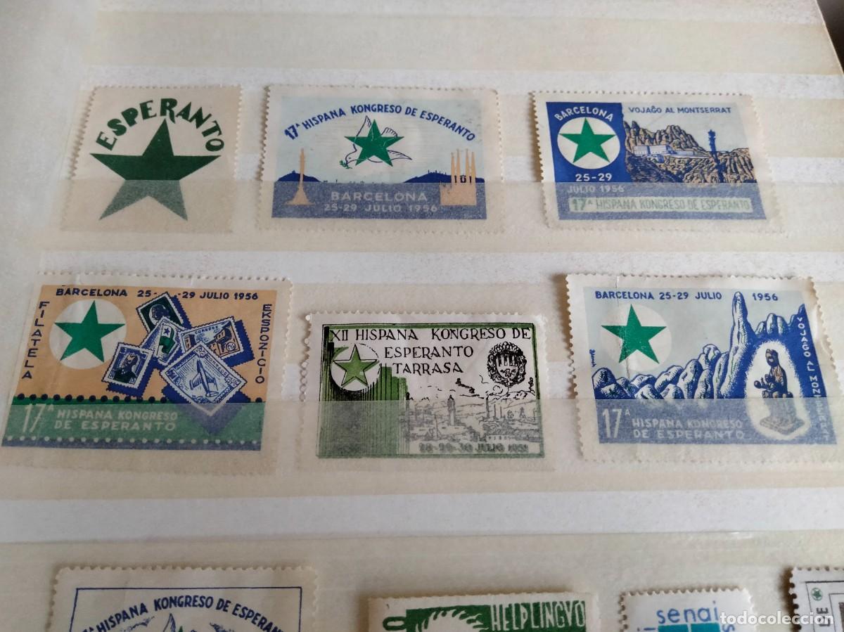 Sellos: ANTIGUAS VI&Ntilde;ETAS DE ESPERANTO - Foto 2