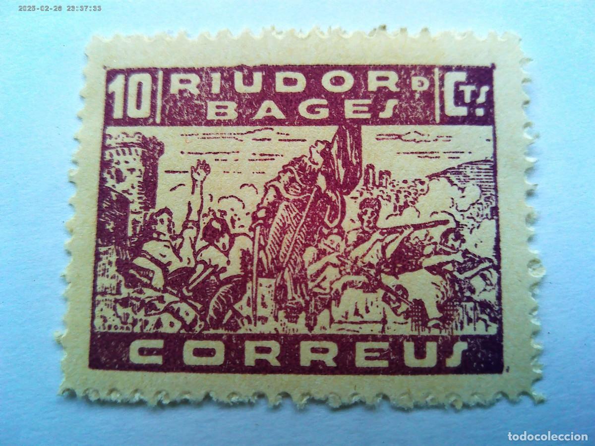 Briefmarken: GUERRA CIVIL : VI&Ntilde;ETA DE RUIDOR DE BAGES ( BARCELONA ) . NUEVO SIN USAR