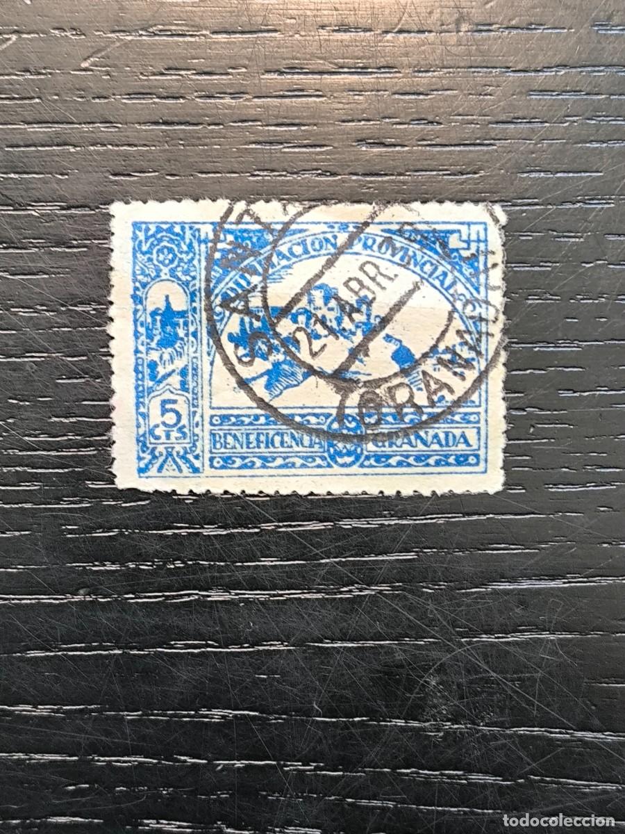 Sellos: Granada Beneficencia 5cts - Foto 1
