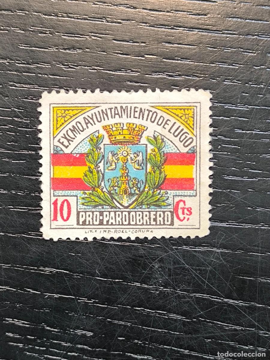 Sellos: Lugo Pro-Paro Obrero - Foto 1