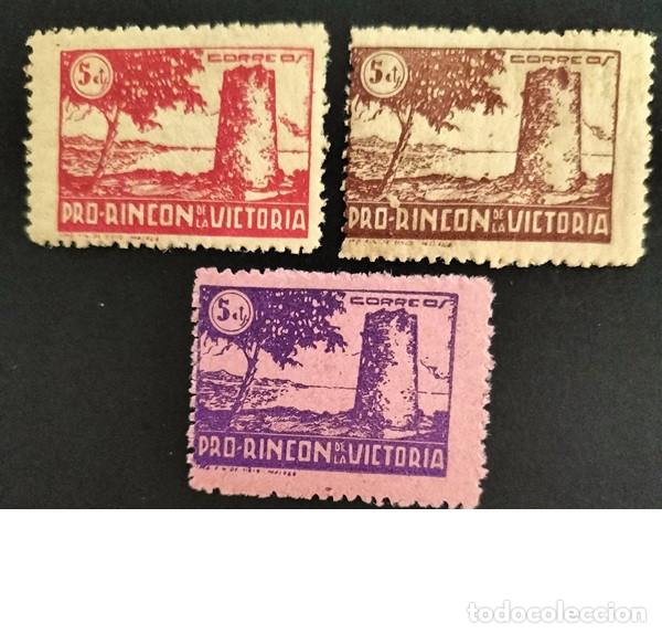 Stamps: (LOT-10) Vi&ntilde;etas nuevas Pro Rincon de la Victoria vi&ntilde;etas Espa&ntilde;a Guerra Civil Malaga 1937-1939
