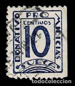 Briefmarken: CL4-20-03 Guerra Civil SUECA (Valencia) 10 cts. Donativo PRO MILICIAS Fesofi n&ordm;  14
