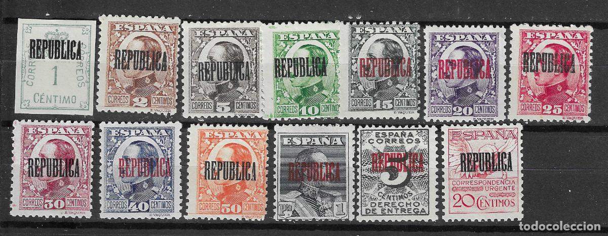 Briefmarken: EMISIONES LOCALES REPUBLICANAS BARCELONA EDIFIL 5/17* COMPLETA