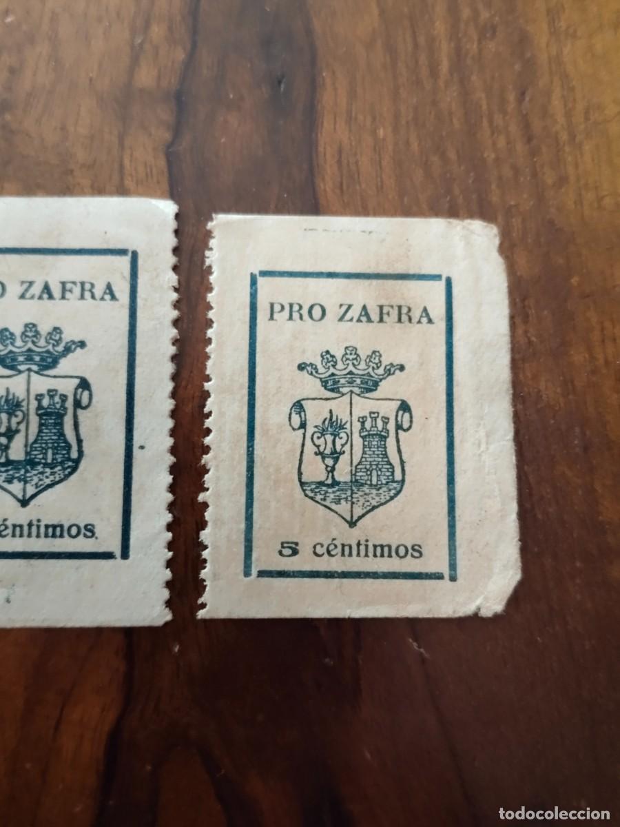 Sellos: 3 sellos 5 c&eacute;ntimos. Pro Zafra. - Foto 4