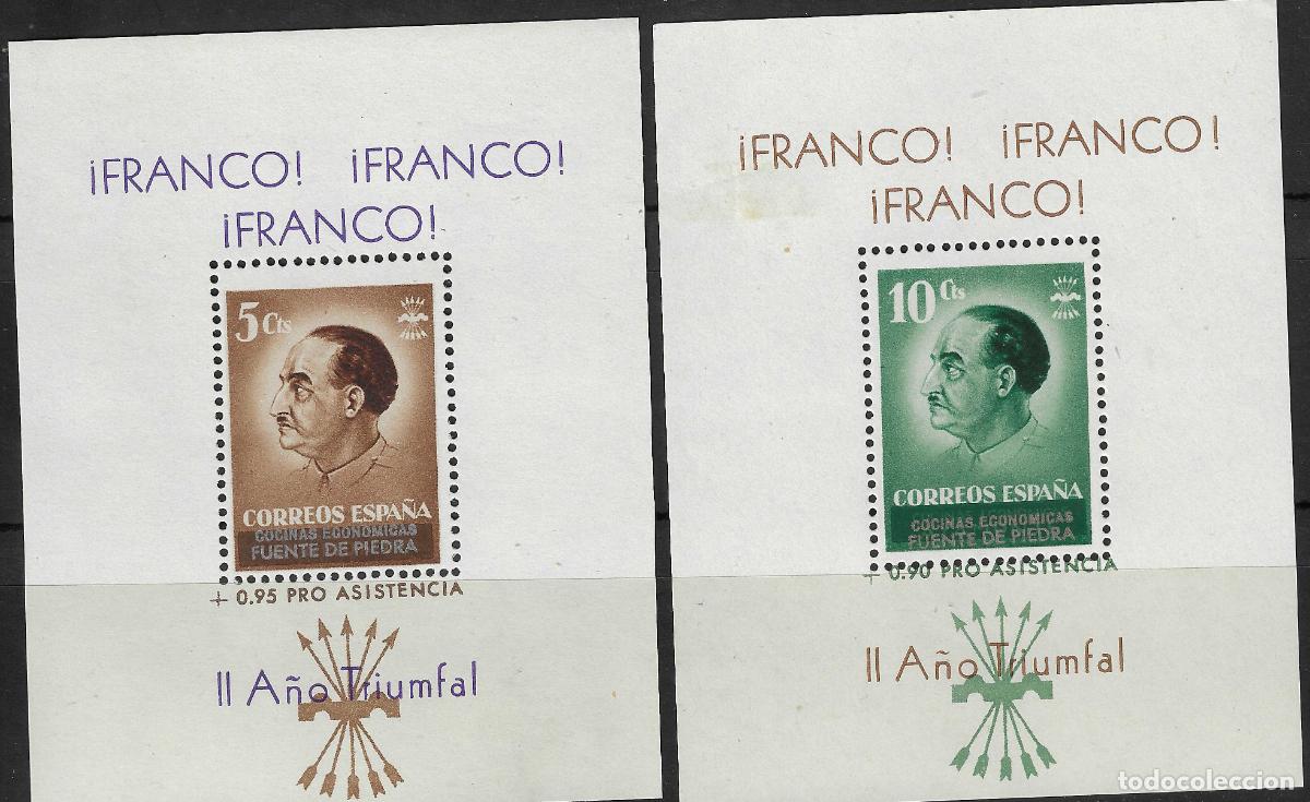 Briefmarken: PATRIOTICOS Y VI&Ntilde;ETAS HOJITAS FUENTE DE PIEDRA